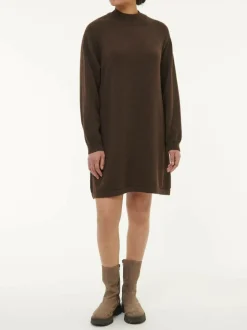Grüne Erde Strickkleid aus Yakwolle, 67 espresso, S