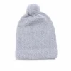 Grüne Erde Strickmütze aus Alpakawolle, 32 lichtblau melange, one size
