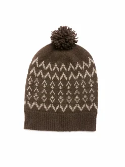 Grüne Erde Strickmütze aus Yakwolle, 67 espresso, one size