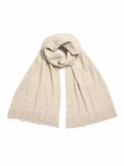 Grüne Erde Strickschal aus Bio-Baumwolle und Wolle, , one size, GOTS