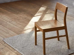 Grüne Erde Stuhl Karim, mit Holz-Sitzfläche,