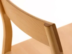 Grüne Erde Stuhl Karim, mit Holz-Sitzfläche,