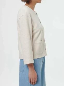 Grüne Erde Sweatjacke aus Bio Baumwolle/Hanf, , 46, GOTS