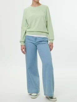 Grüne Erde Sweatshirt aus Bio Baumwolle, 44 pastellgrün, XS, GOTS