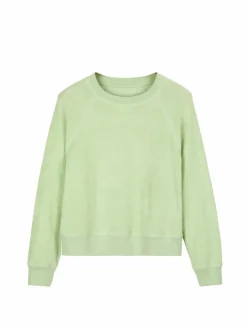 Grüne Erde Sweatshirt aus Bio Baumwolle, 44 pastellgrün, XS, GOTS