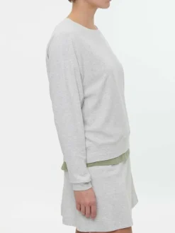 Grüne Erde Sweatshirt aus Bio Baumwolle, 04 grau melange, S