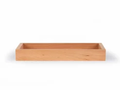 Grüne Erde Tablett aus Buchenholz, 32 x 17 x 4 cm