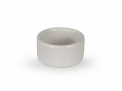 Grüne Erde Teelichthalter weiß, H 3 cm ø 5 cm