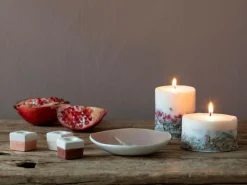 Grüne Erde Teller aus Porzellan mit Eichenblatt, rauchquarz, ø 12 cm