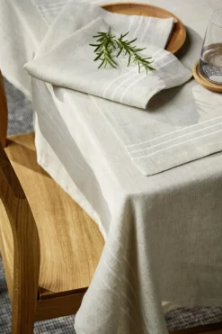 Grüne Erde Tischdecke EMMA, , 135 x 250 cm, 50 % Baumwolle/50 % Leinen, GOTS