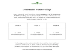 Kinder Grüne Erde Tragetuch OPHELIA , Größe 5, 100 % Baumwolle, GOTS, VEGAN