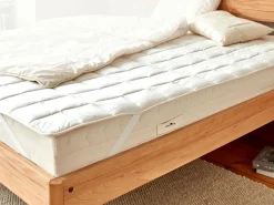 Grüne Erde Unterbett Yakhaar/feine Schafschurwolle kbT, 90 x 200 cm, 700 g/m2