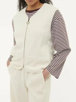 Grüne Erde Weste aus Bio-Baumwolle, , S, GOTS