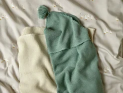 Kinder Grüne Erde Wickel- und Puckdecke Lola, natur, 80 x 95 cm, 100 % Schurwolle (Merino), Schurwolle kbT