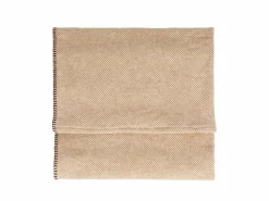 Grüne Erde Wohndecke Yella, nougatbraun, 140 x 200 cm, 100 % Baumwolle, Baumwolle kbA, GOTS