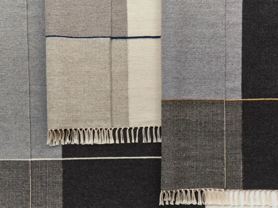 Grüne Erde Wollteppich Kelim Mata, , 70 x 140 cm