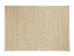 Grüne Erde Wollteppich Linio Pur, , 70 x 140 cm