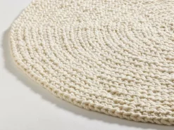 Grüne Erde Wollteppich Maglia, , Ø 140 cm