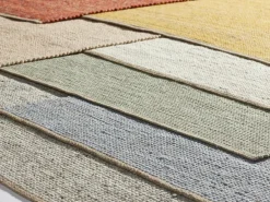 Grüne Erde Wollteppich Vellino Pur, 70 x 140 cm,