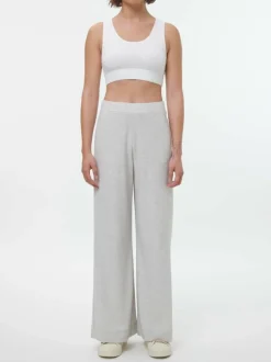 Grüne Erde Yogahose aus Bio Baumwolle, 04 grau melange, M, GOTS