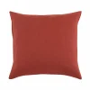 Grüne Erde Zierkissenbezug ARIANA, granatapfel, 50 x 50 cm, 60% Baumwolle/40% Leinen, GOTS