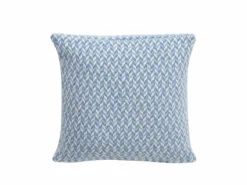 Grüne Erde Zierkissenbezug Nolan, rauchblau, 40 x 40 cm, 100 % Schurwolle (Lamm), eco-wool